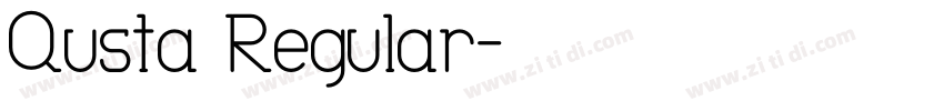 Qusta Regular字体转换